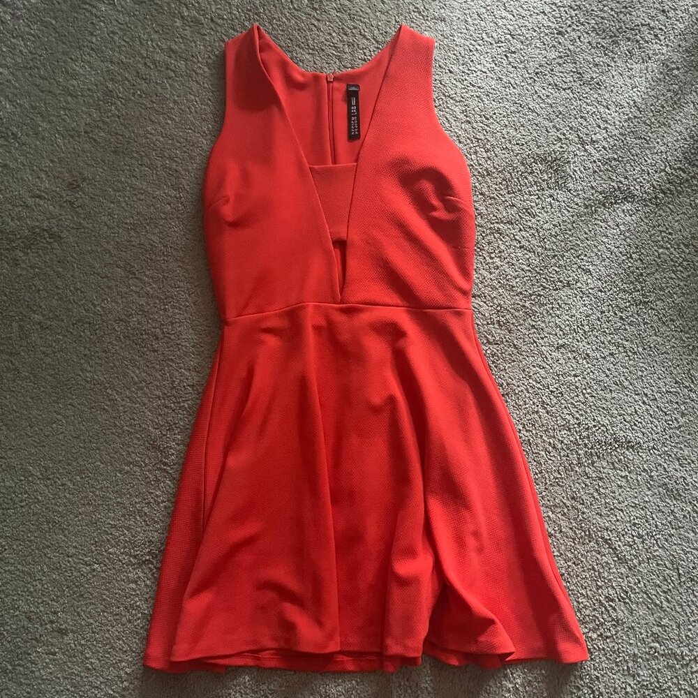 Design Lab Skater Dress with Chest Cutout